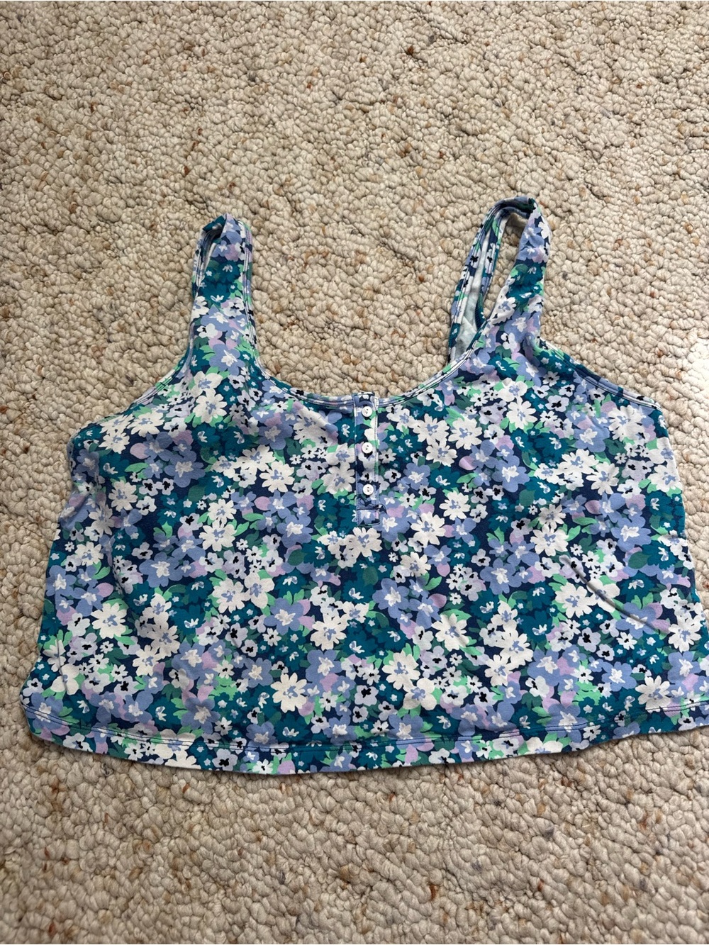 Old Navy Floral Cropped Tank